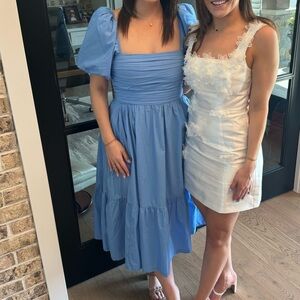 Blue Abercrombie Midi Length Dress